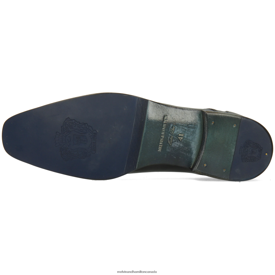 Men Melvin & Hamilton Black Elyas 4 Derby Shoes P4V68P387