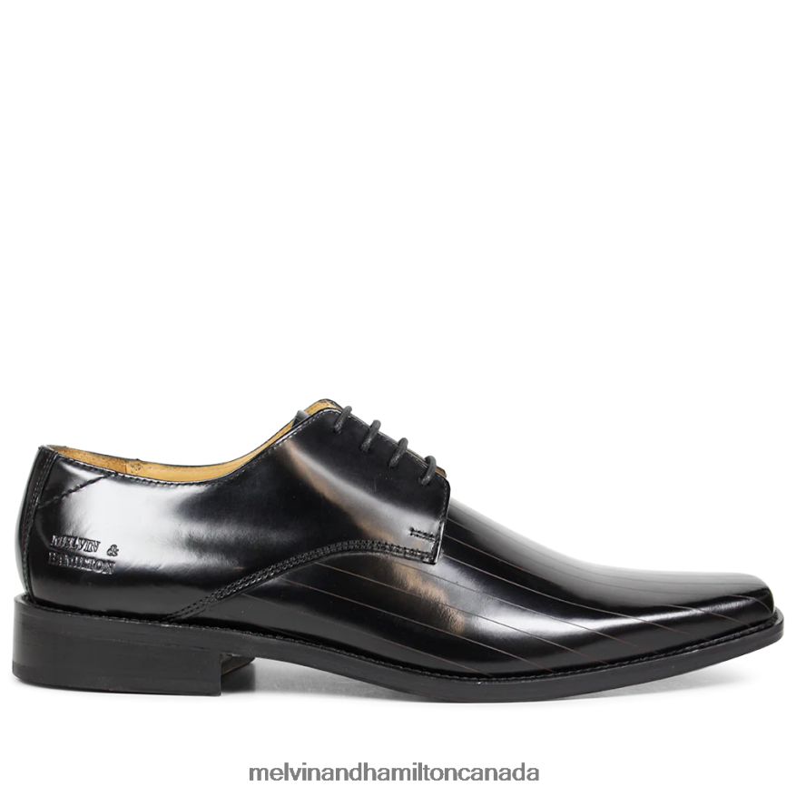 Men Melvin & Hamilton Black Frank 9 Derby Shoes P4V68P555