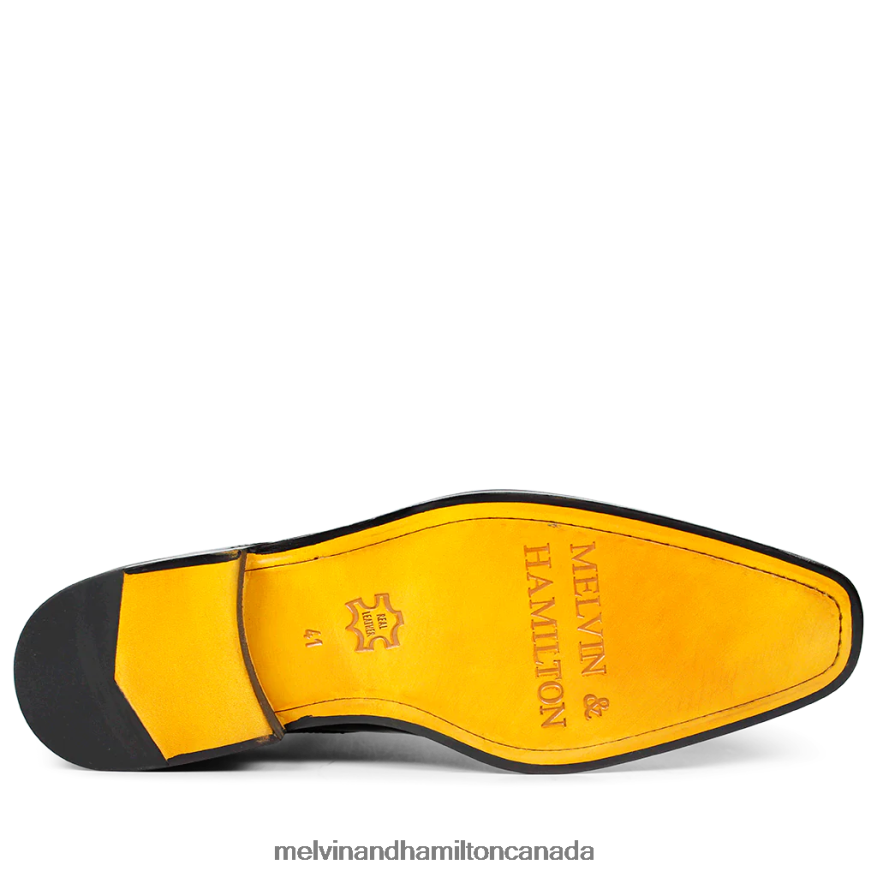 Men Melvin & Hamilton Black Frank 9 Derby Shoes P4V68P555