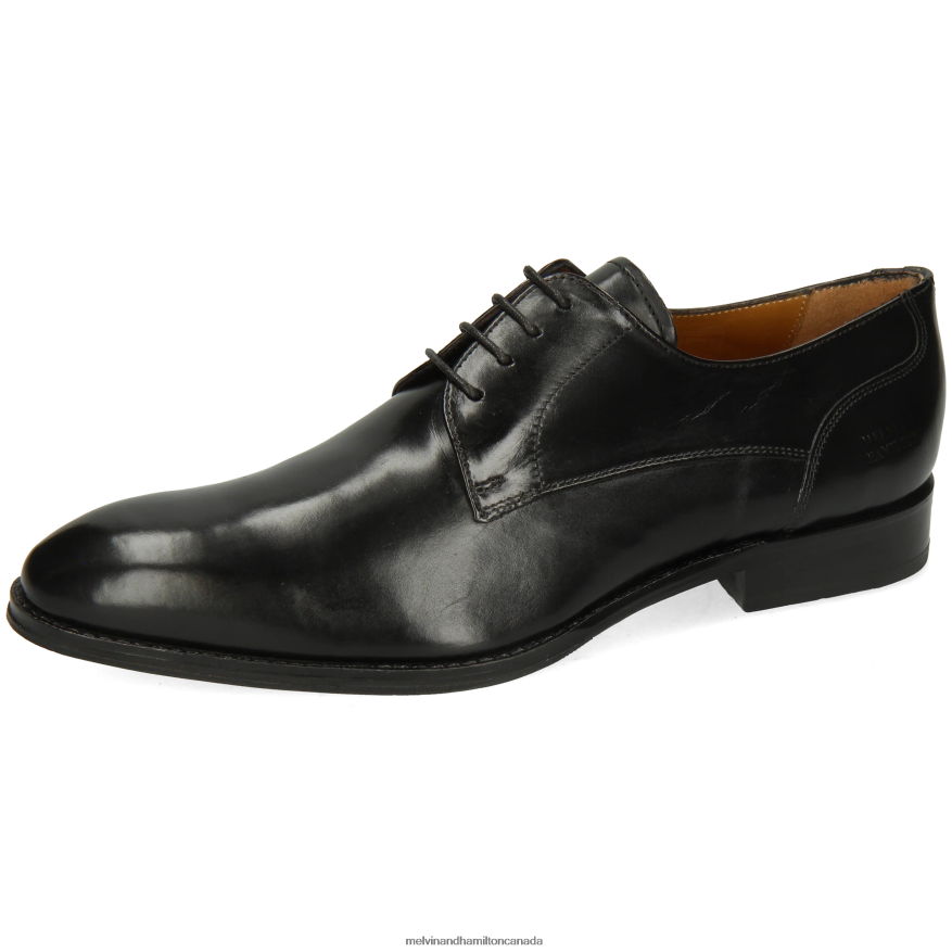 Men Melvin & Hamilton Black Kane 2 Derby Shoes P4V68P361