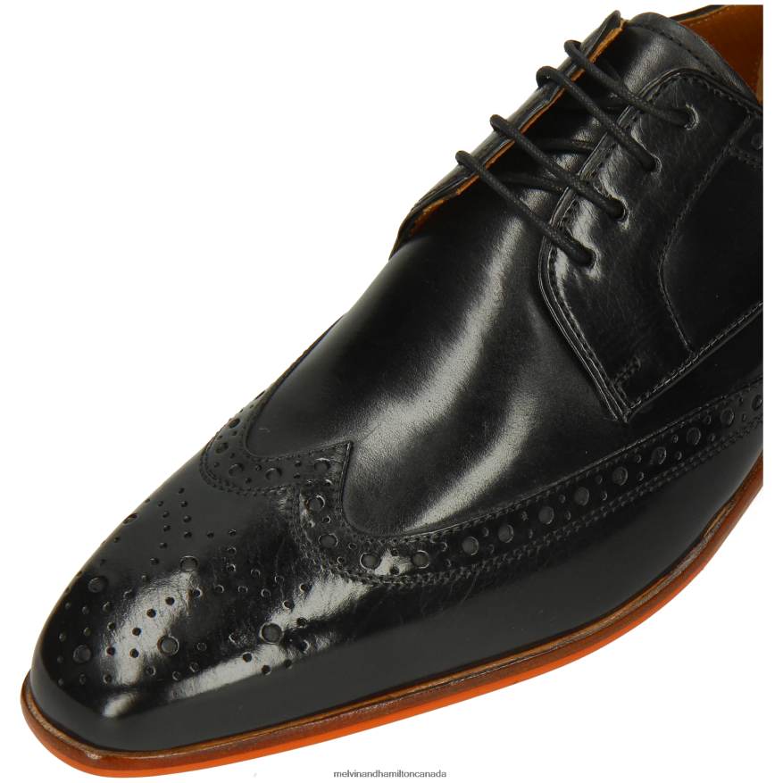 Men Melvin & Hamilton Black Lewis 3 Derby Shoes P4V68P471