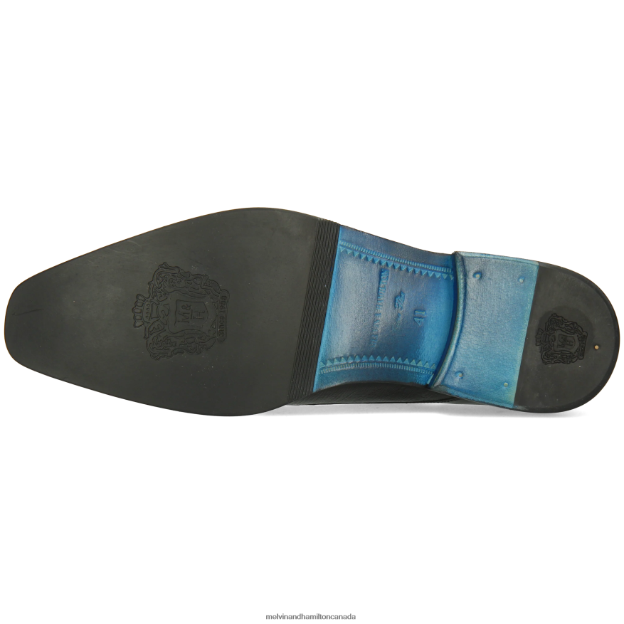 Men Melvin & Hamilton Black Martin 1 Derby Shoes P4V68P465