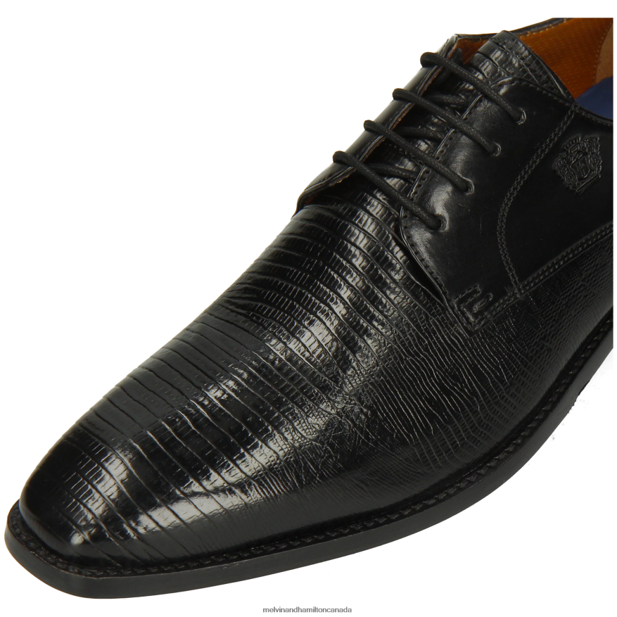 Men Melvin & Hamilton Black Martin 1 Derby Shoes P4V68P465