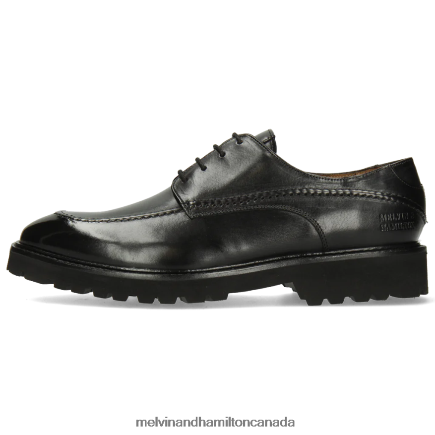 Men Melvin & Hamilton Black Matthew 36 Derby Shoes P4V68P544