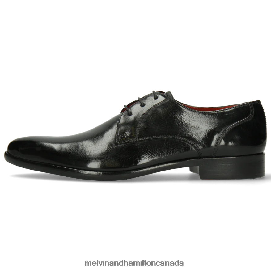 Men Melvin & Hamilton Black Toni 1 Derby Shoes P4V68P491
