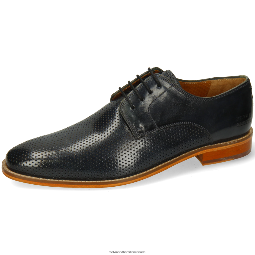 Men Melvin & Hamilton Blue Alex 1 Derby Shoes P4V68P367