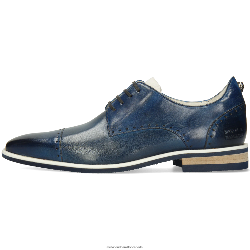 Men Melvin & Hamilton Blue Dave 1 Derby Shoes P4V68P552