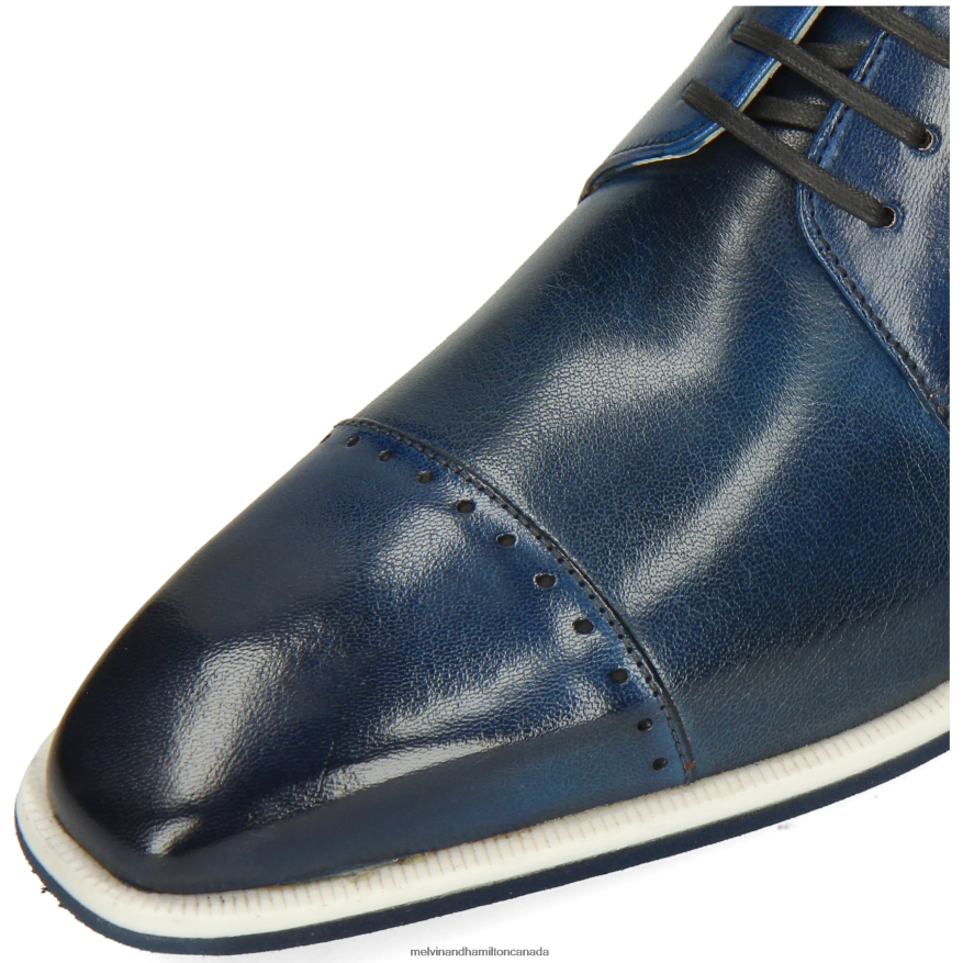 Men Melvin & Hamilton Blue Dave 1 Derby Shoes P4V68P552