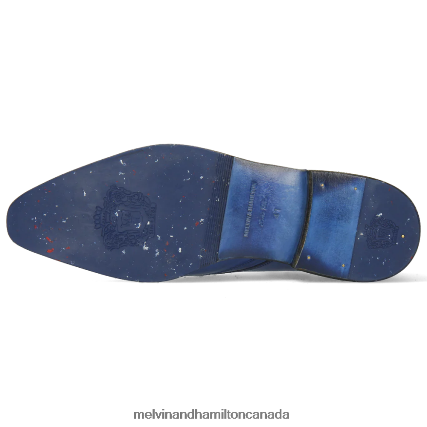 Men Melvin & Hamilton Blue Elvis 63 Derby Shoes P4V68P556