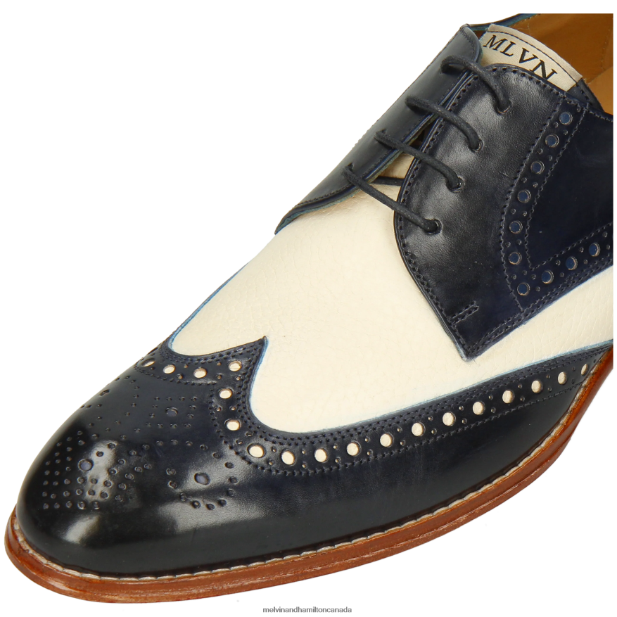 Men Melvin & Hamilton Blue Kane 5 Derby Shoes P4V68P440