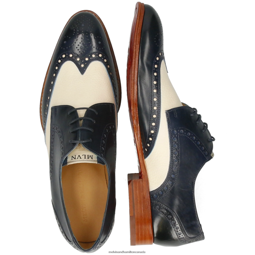Men Melvin & Hamilton Blue Kane 5 Derby Shoes P4V68P440