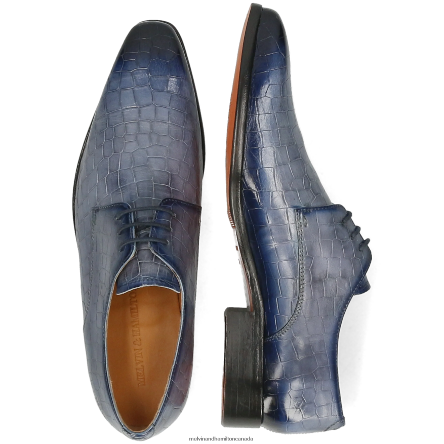 Men Melvin & Hamilton Blue Lewis 13 Derby Shoes P4V68P527