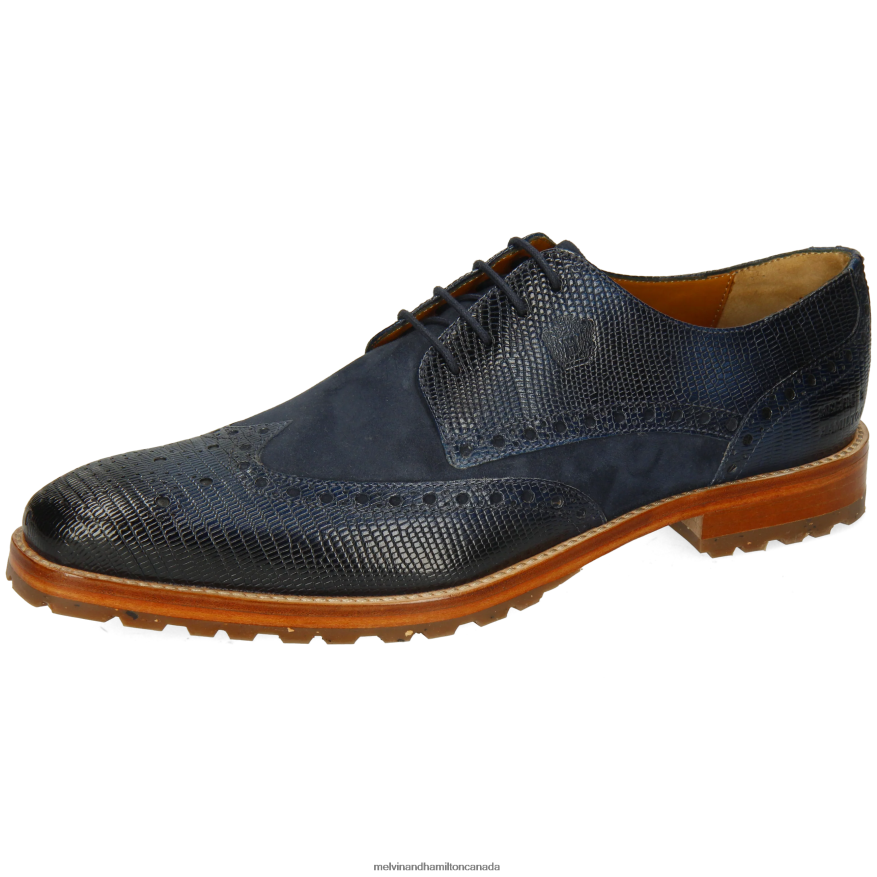 Men Melvin & Hamilton Blue Martin 15 Derby Shoes P4V68P421