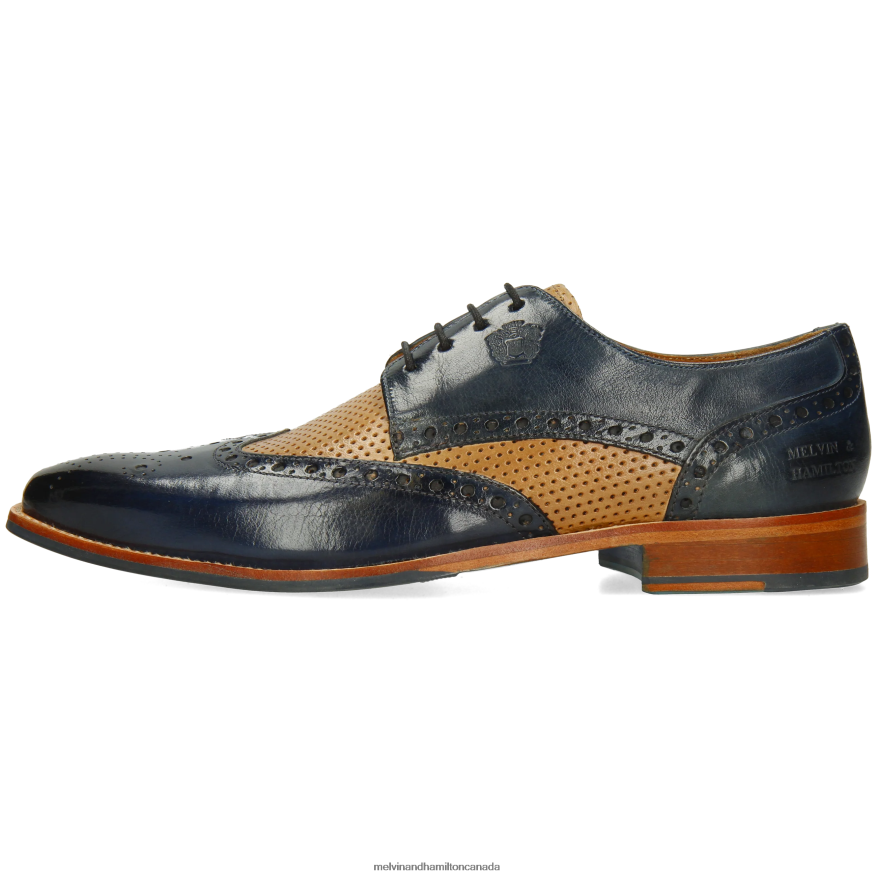 Men Melvin & Hamilton Blue Martin 15 Derby Shoes P4V68P450