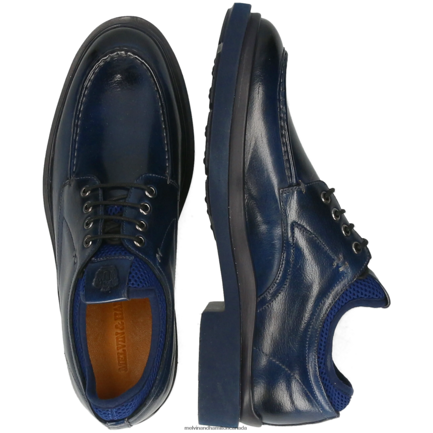 Men Melvin & Hamilton Blue Ron 4 Derby Shoes P4V68P452
