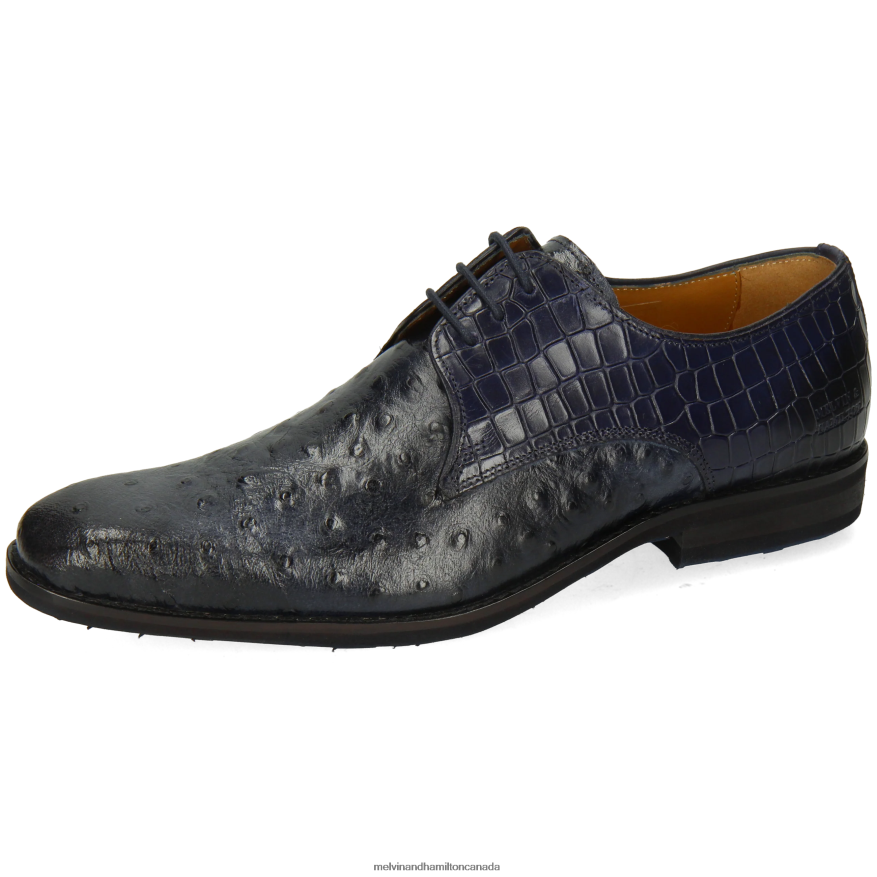 Men Melvin & Hamilton Blue Ryder 16 Derby Shoes P4V68P444