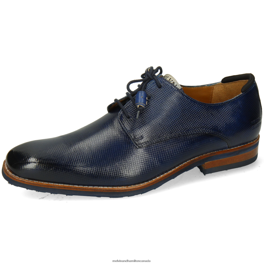 Men Melvin & Hamilton Blue Ryder 1 Derby Shoes P4V68P402