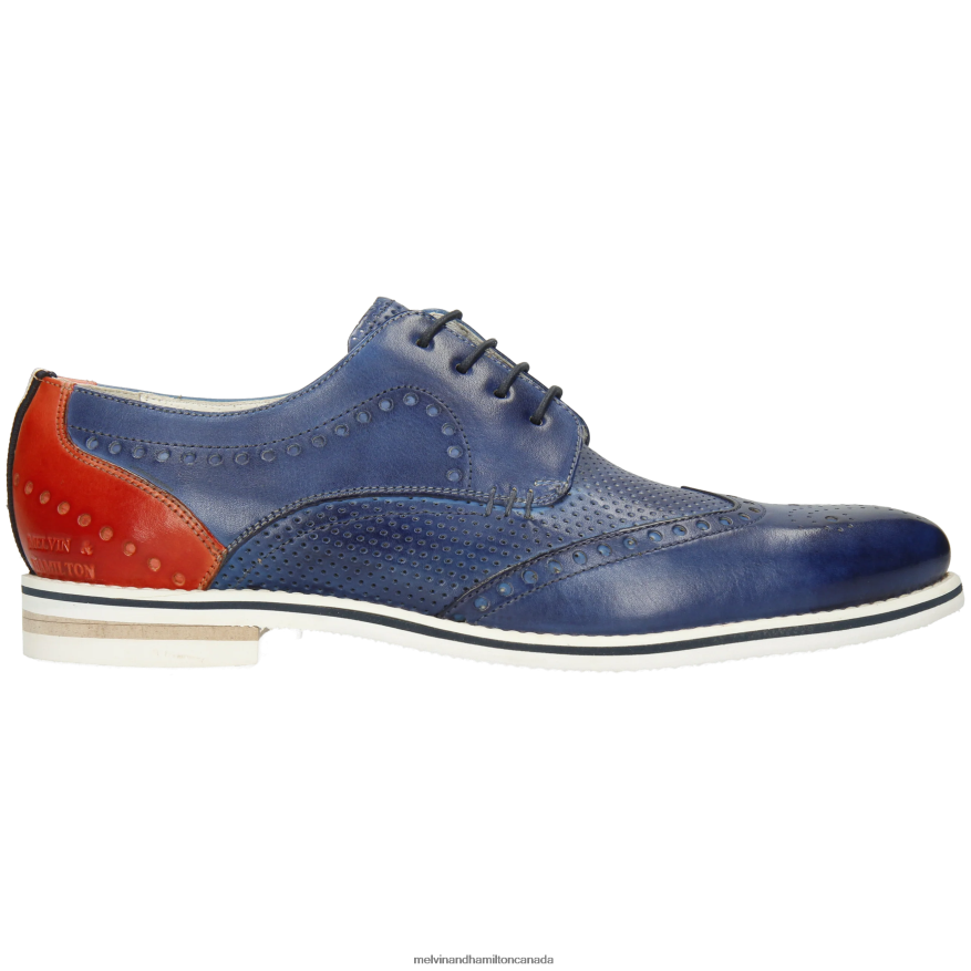 Men Melvin & Hamilton Blue Scott 2 Derby Shoes P4V68P512