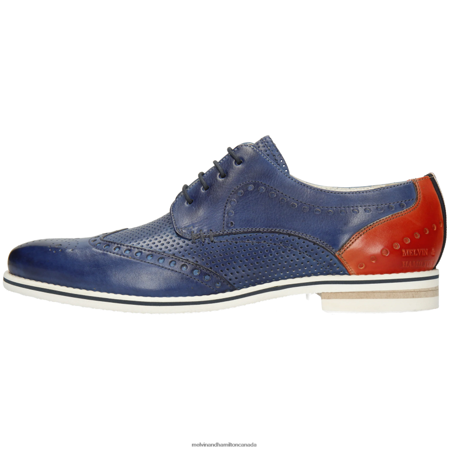 Men Melvin & Hamilton Blue Scott 2 Derby Shoes P4V68P512