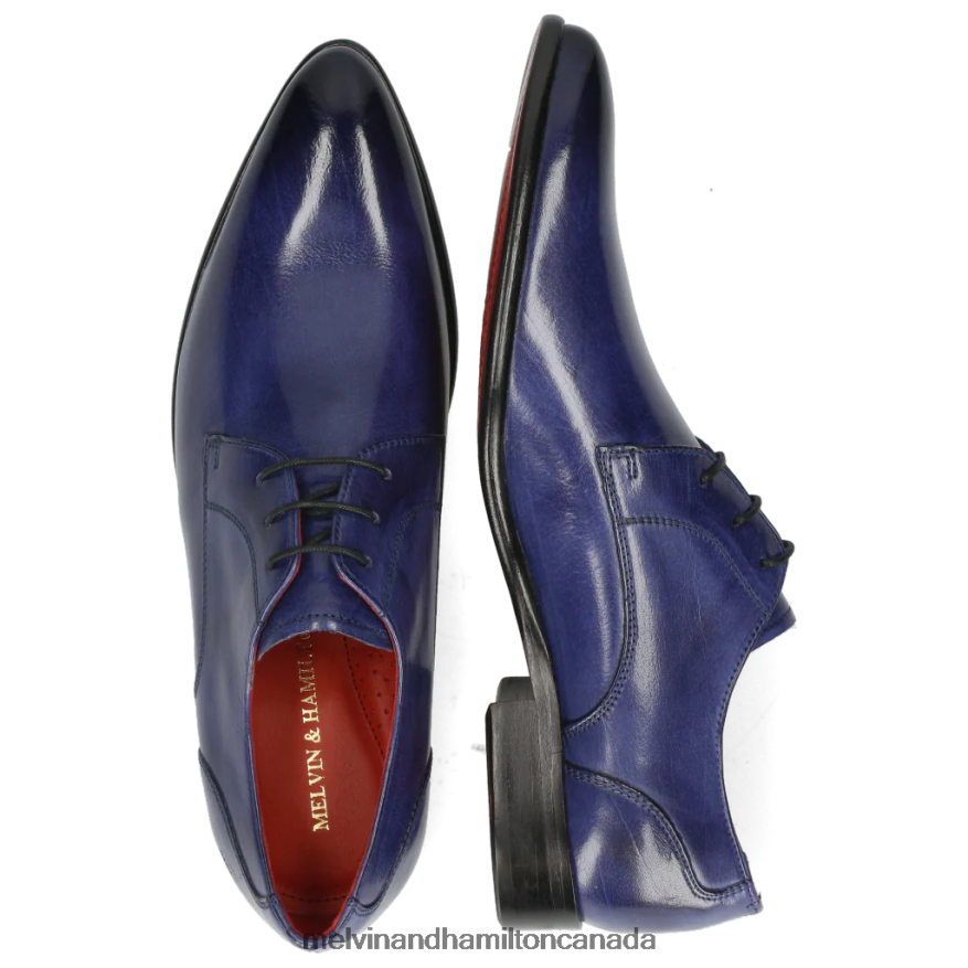 Men Melvin & Hamilton Blue Toni 1 Derby Shoes P4V68P546