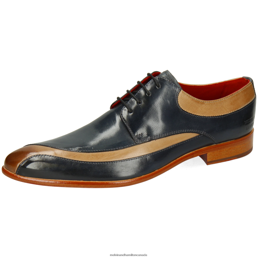Men Melvin & Hamilton Blue Toni 36 Derby Shoes P4V68P468