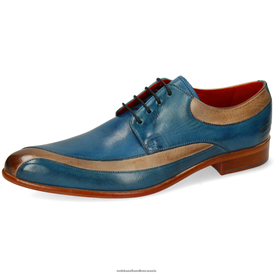 Men Melvin & Hamilton Blue Toni 36 Derby Shoes P4V68P503