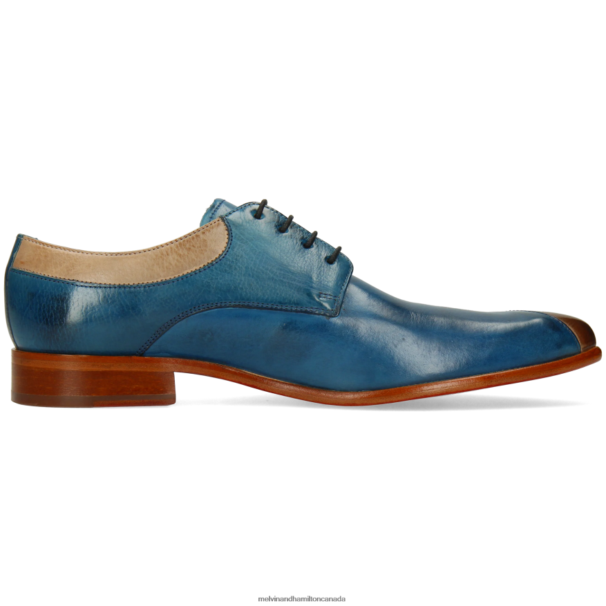 Men Melvin & Hamilton Blue Toni 36 Derby Shoes P4V68P503