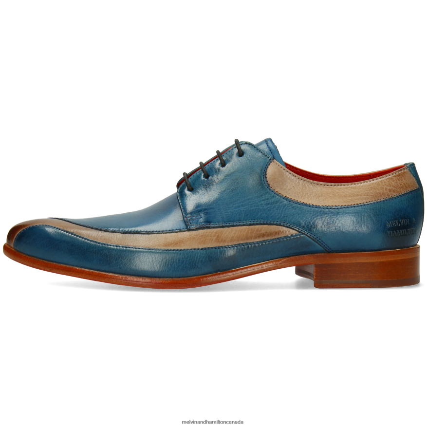 Men Melvin & Hamilton Blue Toni 36 Derby Shoes P4V68P503