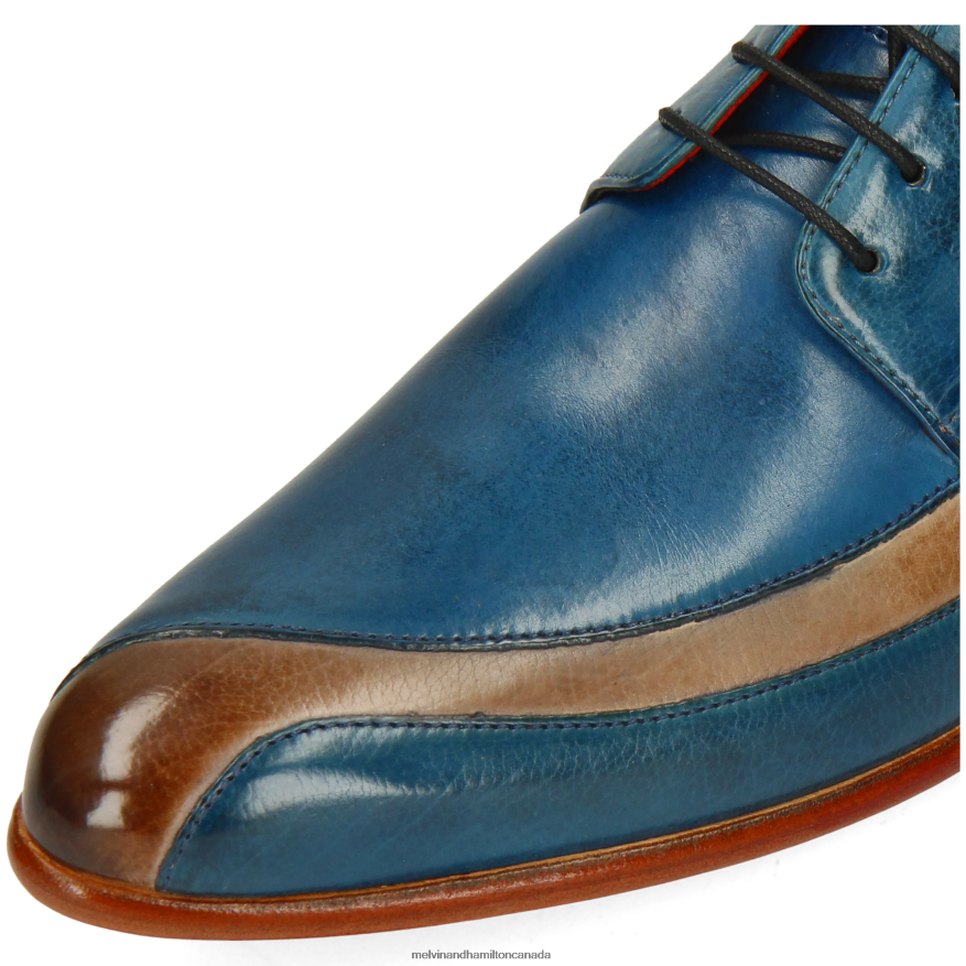 Men Melvin & Hamilton Blue Toni 36 Derby Shoes P4V68P503