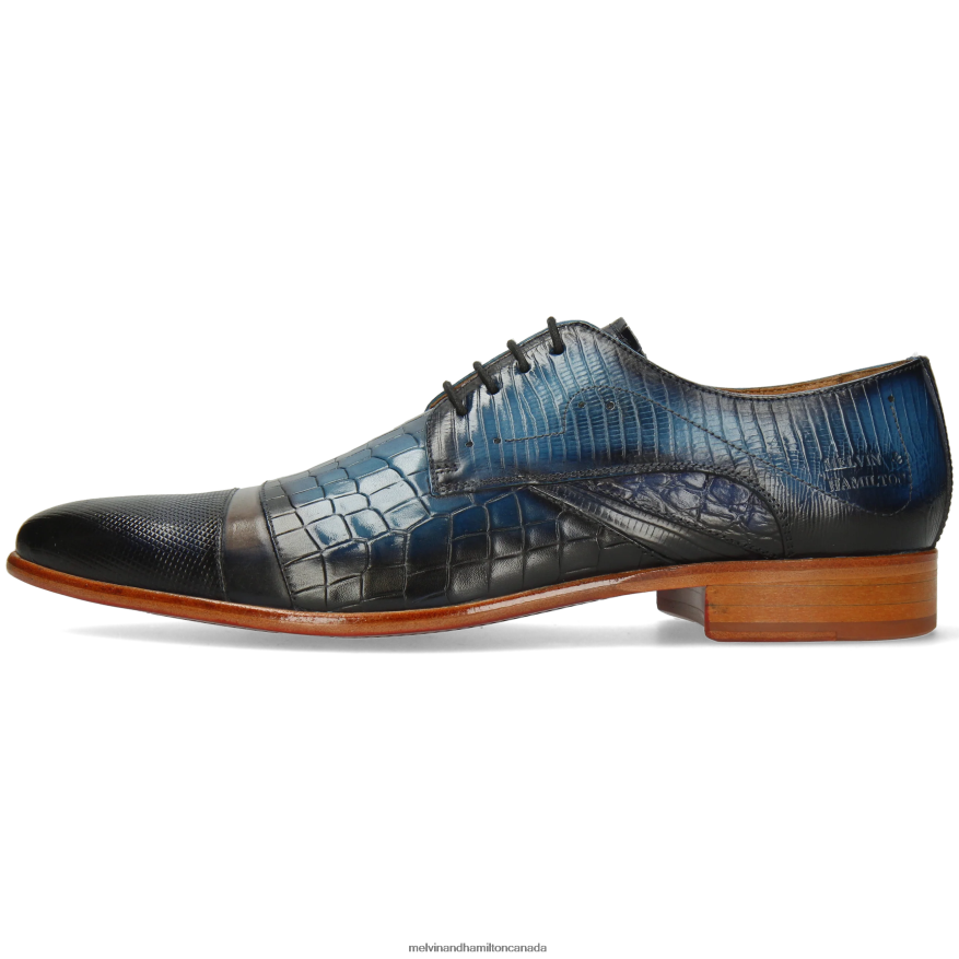 Men Melvin & Hamilton Blue Toni 39 Derby Shoes P4V68P543