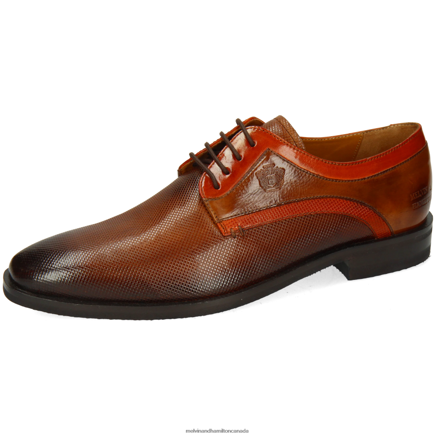 Men Melvin & Hamilton Brown Alex 10 Derby Shoes P4V68P443