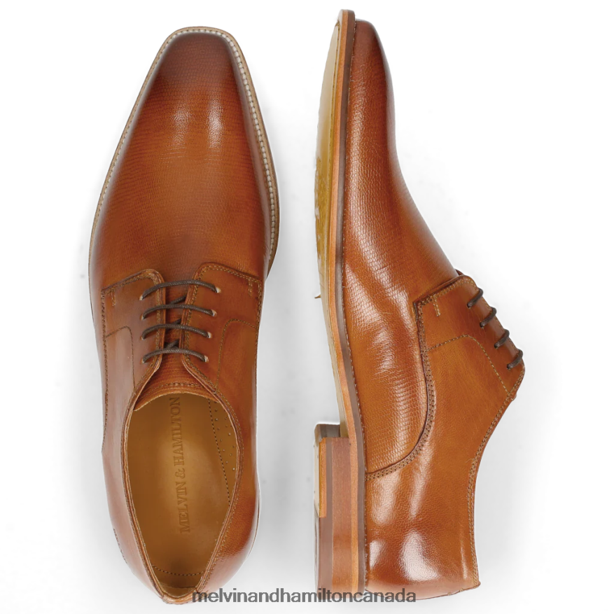 Men Melvin & Hamilton Brown Alex 1 Derby Shoes P4V68P551