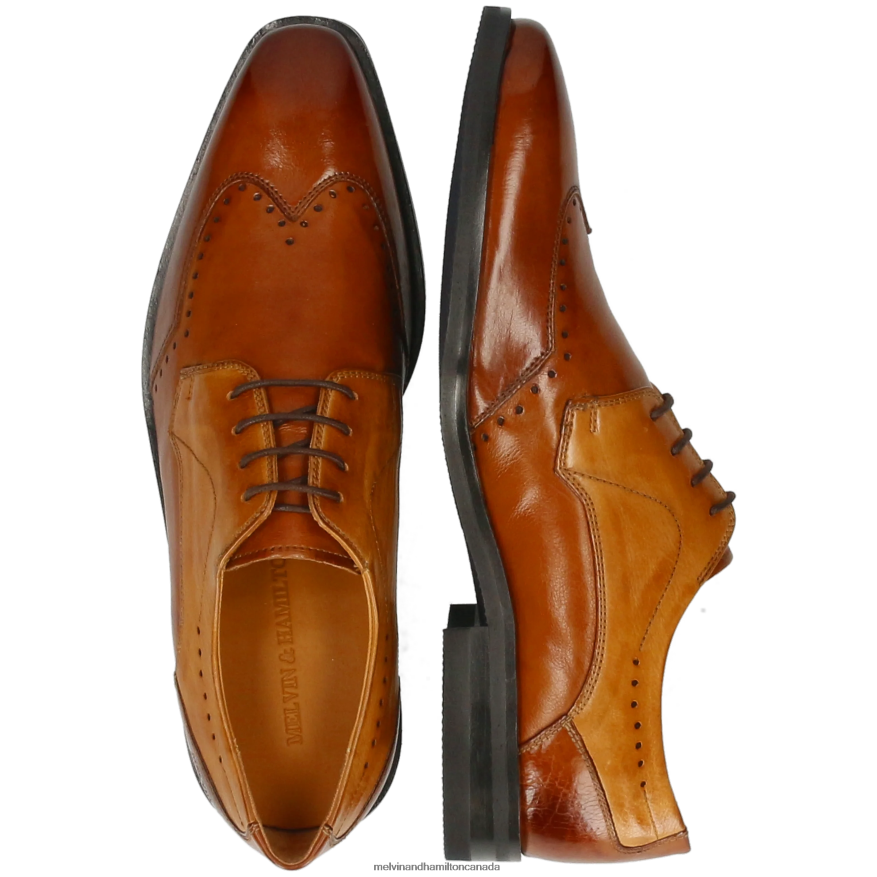 Men Melvin & Hamilton Brown Alex 3 Derby Shoes P4V68P431