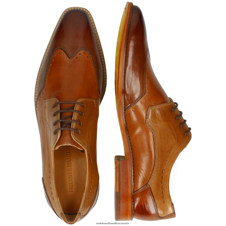 Men Melvin & Hamilton Brown Alex 3 Derby Shoes P4V68P502