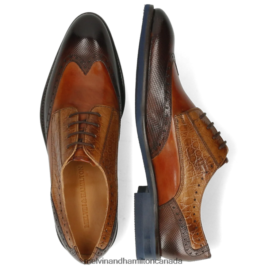 Men Melvin & Hamilton Brown Bobby 1 Derby Shoes P4V68P539