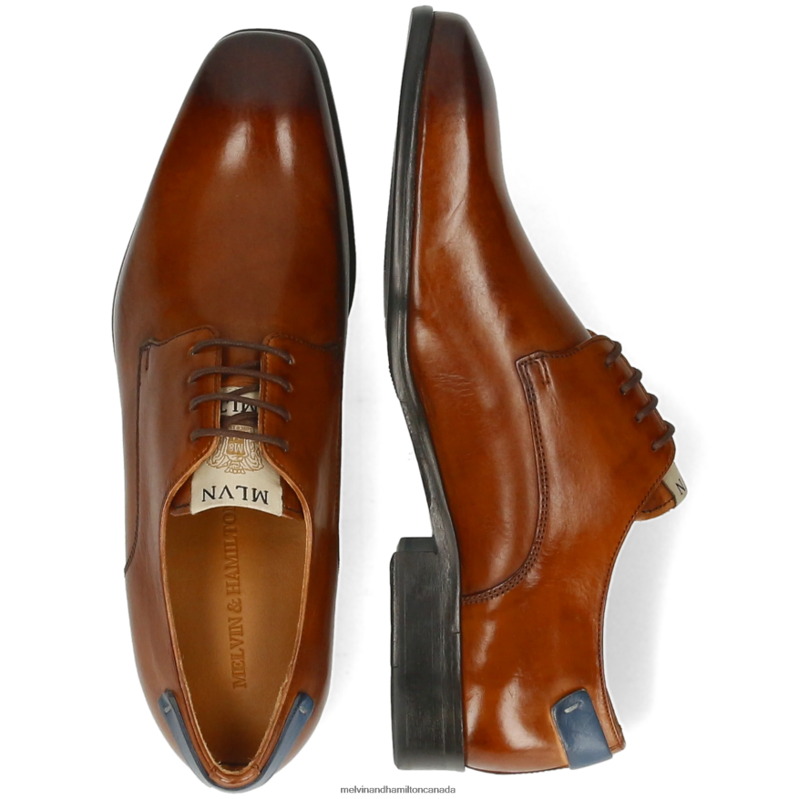 Men Melvin & Hamilton Brown Bond 1 Derby Shoes P4V68P375