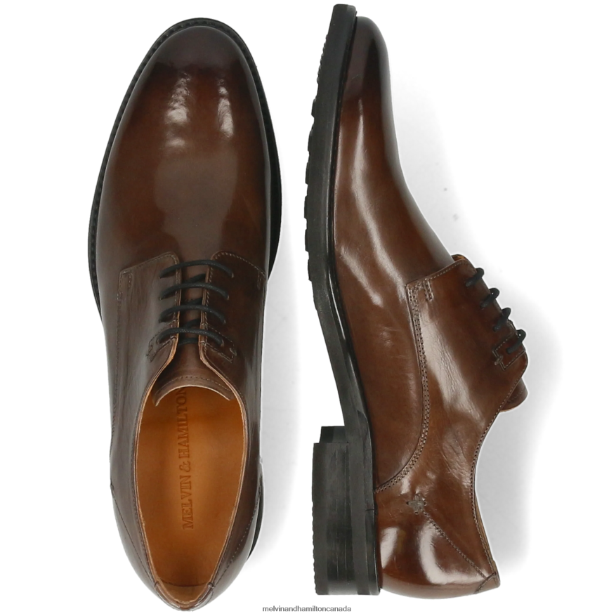 Men Melvin & Hamilton Brown Clint 1 Derby Shoes P4V68P376