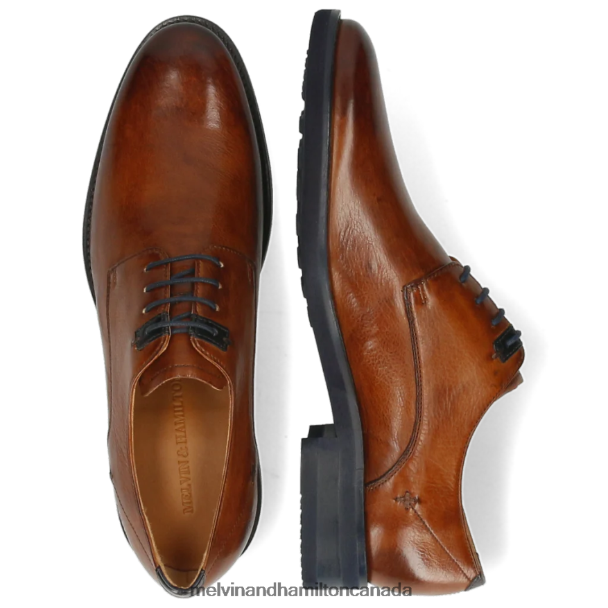 Men Melvin & Hamilton Brown Clint 1 Derby Shoes P4V68P506