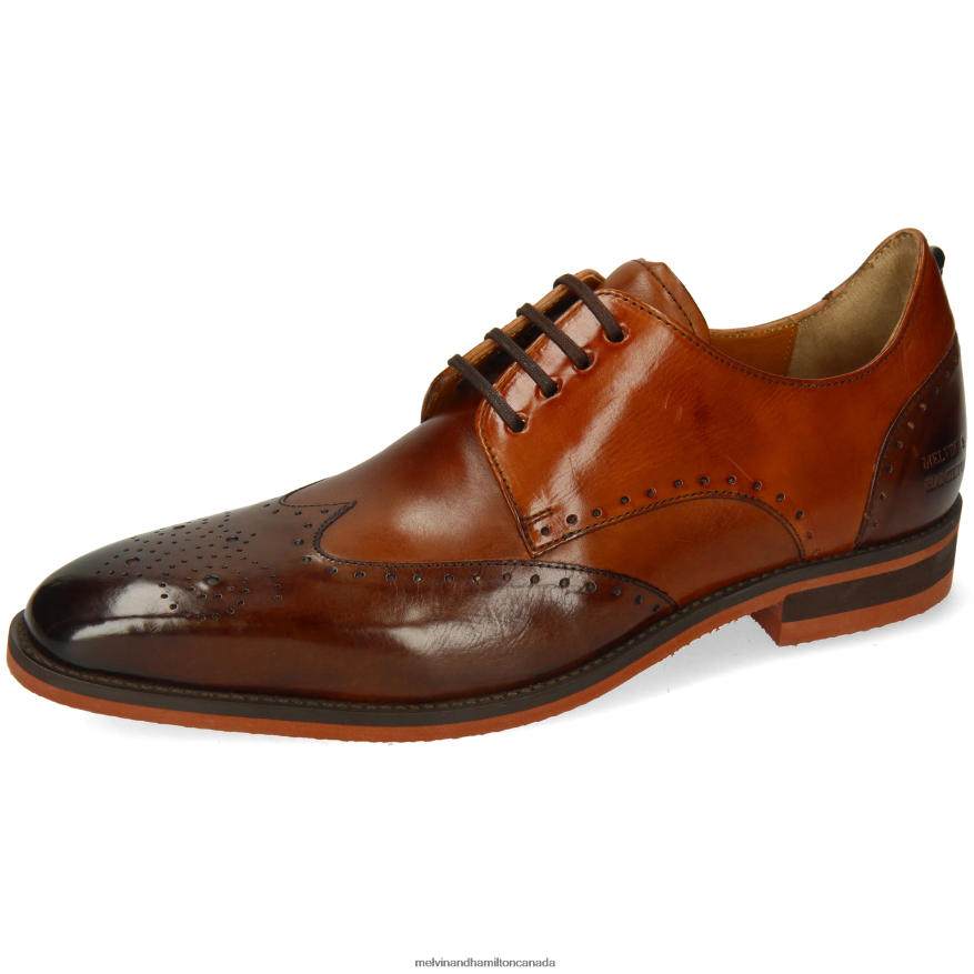 Men Melvin & Hamilton Brown Dave 2 Derby Shoes P4V68P385