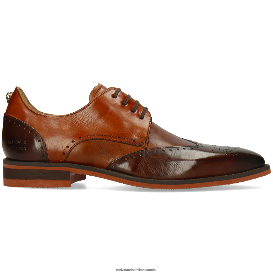 Men Melvin & Hamilton Brown Dave 2 Derby Shoes P4V68P385
