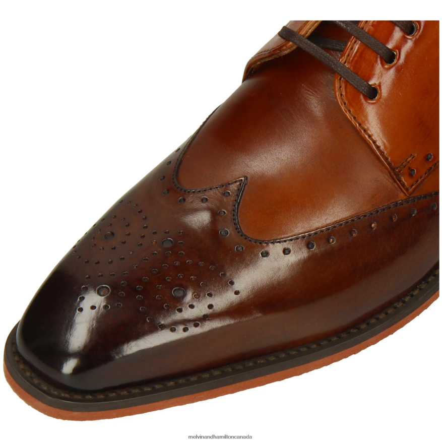 Men Melvin & Hamilton Brown Dave 2 Derby Shoes P4V68P385