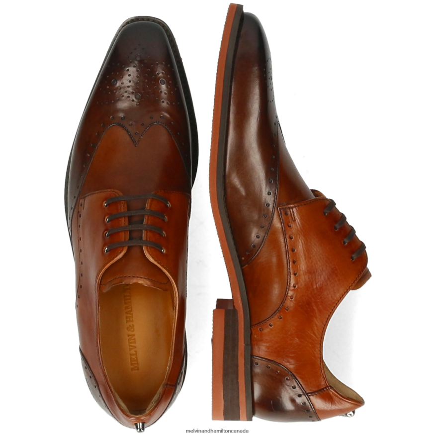 Men Melvin & Hamilton Brown Dave 2 Derby Shoes P4V68P385