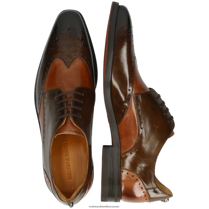 Men Melvin & Hamilton Brown Dave 2 Derby Shoes P4V68P446