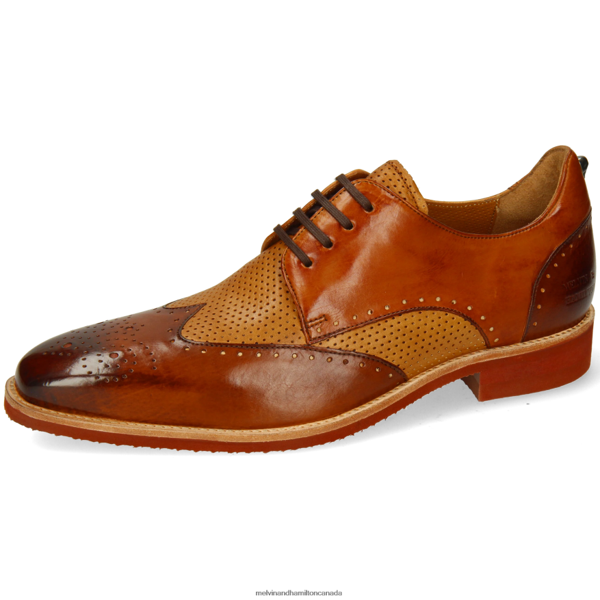 Men Melvin & Hamilton Brown Dave 2 Derby Shoes P4V68P462