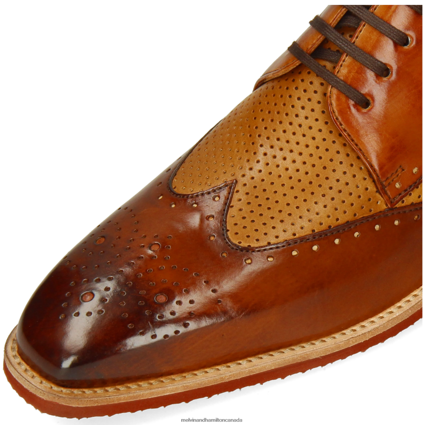 Men Melvin & Hamilton Brown Dave 2 Derby Shoes P4V68P462