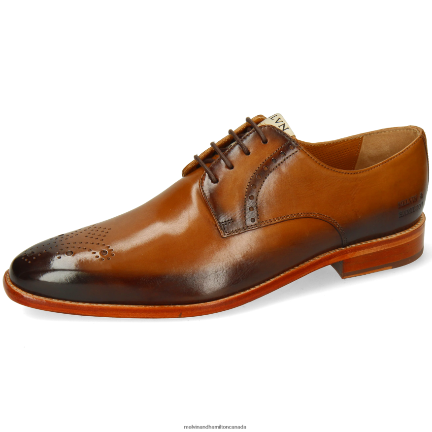 Men Melvin & Hamilton Brown Dylan 1 Derby Shoes P4V68P403