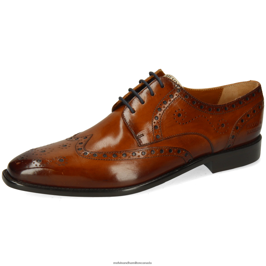 Men Melvin & Hamilton Brown Dylan 2 Derby Shoes P4V68P355