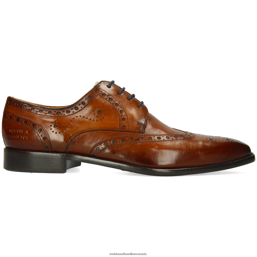 Men Melvin & Hamilton Brown Dylan 2 Derby Shoes P4V68P355