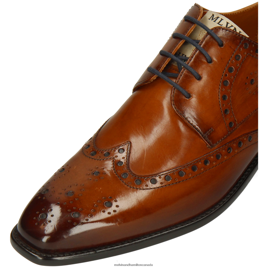 Men Melvin & Hamilton Brown Dylan 2 Derby Shoes P4V68P355