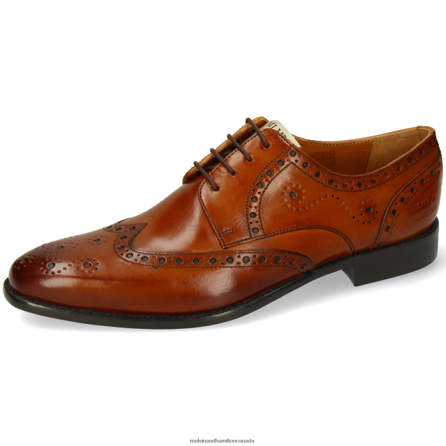 Men Melvin & Hamilton Brown Dylan 2 Derby Shoes P4V68P477